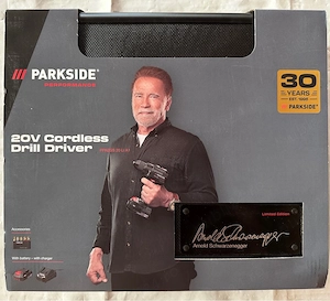 Bormasina Autofiletanta Parkside Performance Editie Limitata Arnold Schwarznegger 20V cu Acumulator