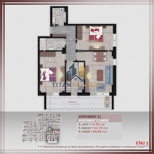3Camere Imobil Stil Boutique,Pallady-Nicolae Teclu,Metrou - imagine 3