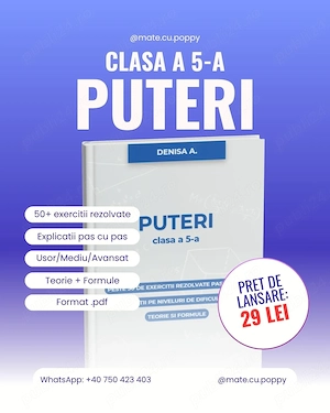 Curs Matematica .pdf pentru clasa a 5 a din capitolul "Puteri"