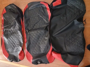 Huse auto din piele ecologica  - imagine 3