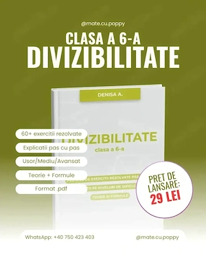 Curs matematica .pdf clasa 6a "Divizibilitate"