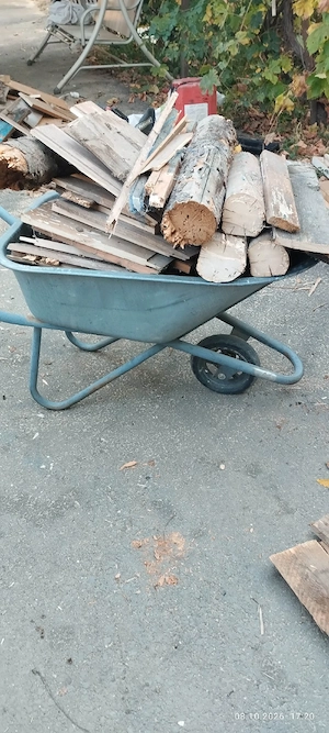  lemne  de foc scandura brad  o roaba plina 