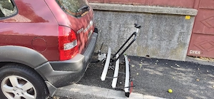 Vând suport Menabo pentru 3 biciclete pe cârligul de remorcare.Rabatabil! - imagine 2