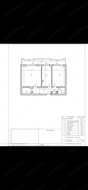 Apartament 3 camere DECOMANDAT, ultracentral  137 500   - imagine 6