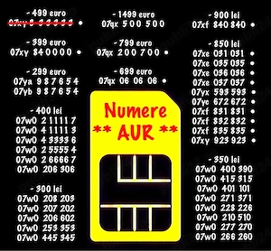 Numar Telefon Vip Aur Gold * Numere Top Orange