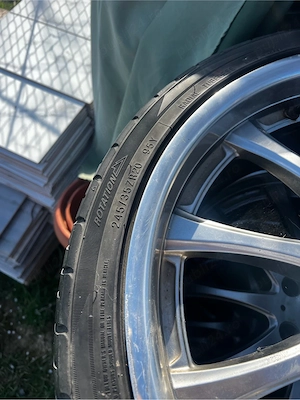 jante bmw f10 pe 20 cu. auciucuri nichelate arata bine  - imagine 3