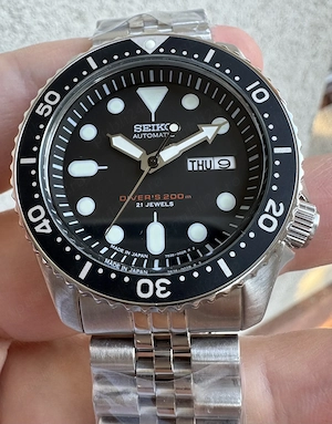 Seiko SKX007J2 Diver 200 m Automatic 7S26 41 mm MADE IN JAPAN SSK