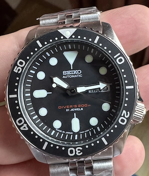 Seiko SKX007J2 Diver 200 m Automatic 7S26 41 mm MADE IN JAPAN SSK