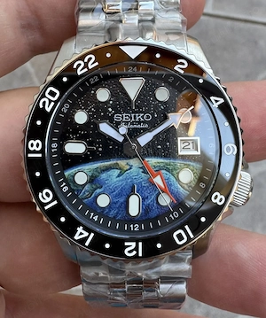 Seiko 5 Sports Automatic Voyager GMT SSK001 SKX007 Mecanism Japonez Seiko NH34 Diver 200m Inox Safir
