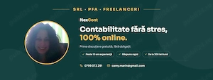 Contabilitate online pentru, SRL, PFA și freelanceri de la 300 lei lună