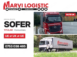 Marvi Logistic angajează Șofer Comunitate (Titular) | Rute Europa - UK 