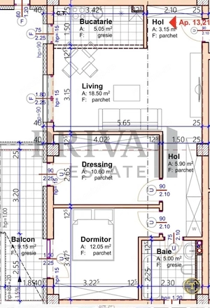 Apartament 3 camere, 60 mp, parter, parcare, Torontalului - imagine 6