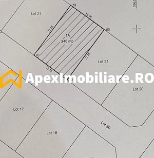Teren intravilan de vanzare 340mp Comuna Berceni