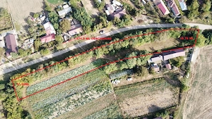 Teren intravilan Nuci, 3100mp, deschidere 171.5m, asfalt