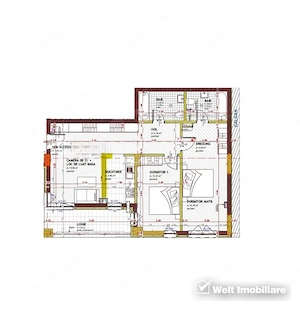 Apartament cu 4 camere semifinisat, zona Tineretului