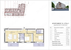 Apartament 3 camere în Popești-Leordeni | Agnes X | Comision 0% - imagine 5