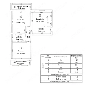 Persoană fizică, vând apartament cu 2 camere decomandat | Lipovei   Iulius Town - imagine 10