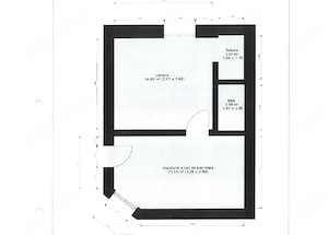 Apartament cu 1 camera,zona Dambovita la curte comuna - imagine 2