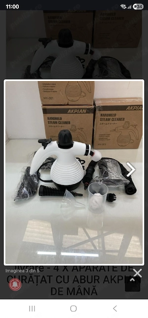 Aparat de curățat cu aburi Akpiqn HY-301   Nou, cu accesorii