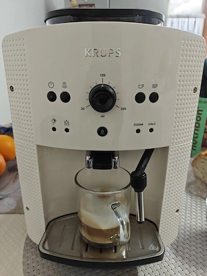 Espressor automat Krups Espresseria Automatic EA81, 1450W, râsniță 3 nivele, alb-negru, made în Fran