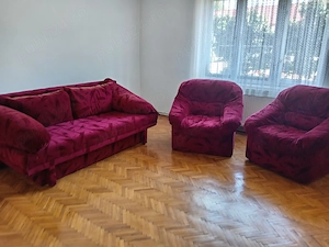Canapea extensibila și 2 fotolii