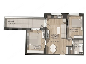 Apartament 3 camere, terasă generoasă, parcare, zona Eroilor