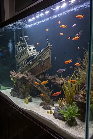 Acvariu pentru pești ornamentali   sticlă securizată sau plexiglas - imagine 2