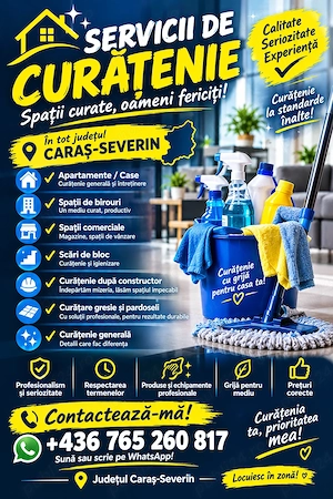 Curățenie profesionala Caraș-Severin 