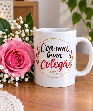 Cana nouă în cutia ei pt colega+breloc gratuit 