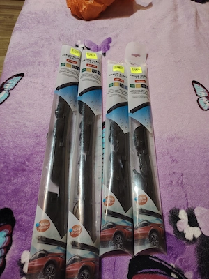 Set 4 Ștergătoare Auto Flexibile (Flat Blade) - Noi, Sigilate (525mm și 425mm)