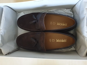 Mocasini GEOX RESPIRA din piele, maro, pentru barbatibarba