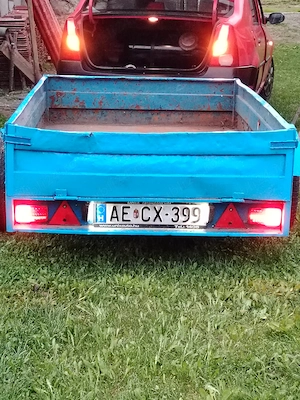 Remorca auto, atv, tractor etc din tablă - imagine 4