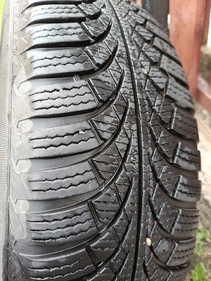 Set 5 roti 195/65 R15 cu jante tabla 4x100 - Logan, Duster, Sandero - 1000 lei - imagine 2