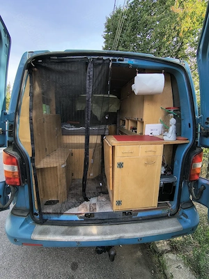 Vw t5 2.5 cm , 5 locuri mixt, lung, din 2008, culoasa și turbo defecte. N1 amenaj camperat - imagine 6