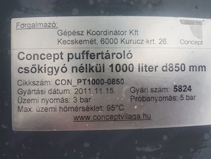 Vând puffer 1000 litri ca nou
