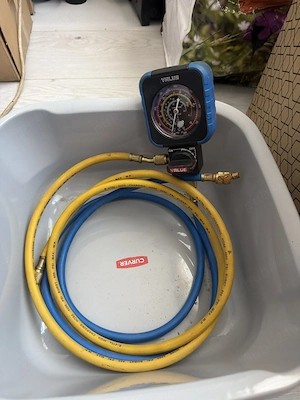 Manifold frigotehnic R-410A, manometru + 2 furtunuri