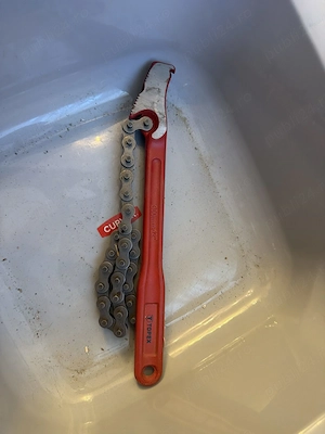 Cheie cu lanț țevi / filtru ulei Topex 300 mm