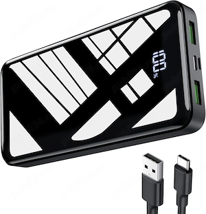 Power Bank Bextoo 27000mAh, Încărcare Rapidă 22.5W PD20W, USB-C, Afișaj LED, Negru