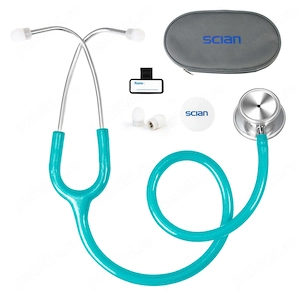 Stetoscop Profesional cu Cap Dublu, Oțel Inoxidabil, pentru Medici, Asistenți, Studenți