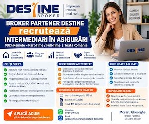 Intermediar Asigurări Destine Broker - Remote, Part-time  Full-time 