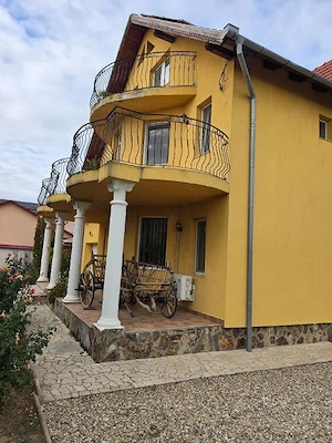 Chirie vila Sinmartin, lux ,SC-520mp,P+E+M, grill , terase , curte mare, 8 cam dep - imagine 19