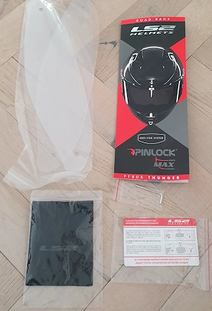 Cască Moto Racing LS2 FF805 Thunder Carbon   Pachet Complet (Mărime M ) - imagine 3
