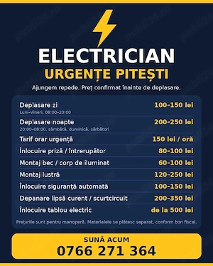 Electrician Autorizat - Interventii in regim de urgenta 