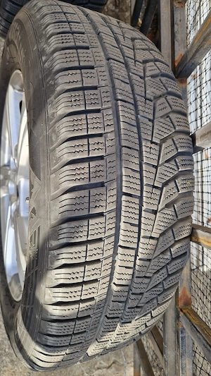 Set 4 Jante originale aliaj Ford Puma+cauciuc iarna Hankook 205/65 R16 - imagine 9