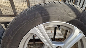 Set 4 Jante originale aliaj Ford Puma+cauciuc iarna Hankook 205/65 R16 - imagine 3