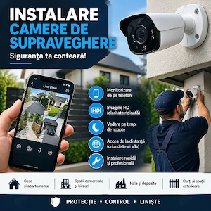 Montaj camere de supraveghere   Instalare, configurare și service