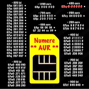 Numar Telefon Gold Aur Premium * Numere Vip Orange