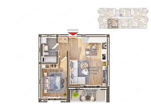 Apartament cu 2 camere finisat la cheie 50 mp zona Brana din Selimbar - imagine 5
