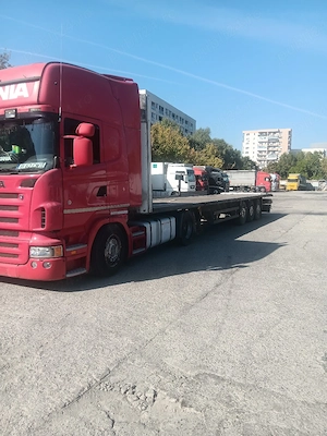 vand scania si semiremorca schmitz prelată si platforma  - imagine 4