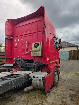 vand scania si semiremorca schmitz prelată si platforma 